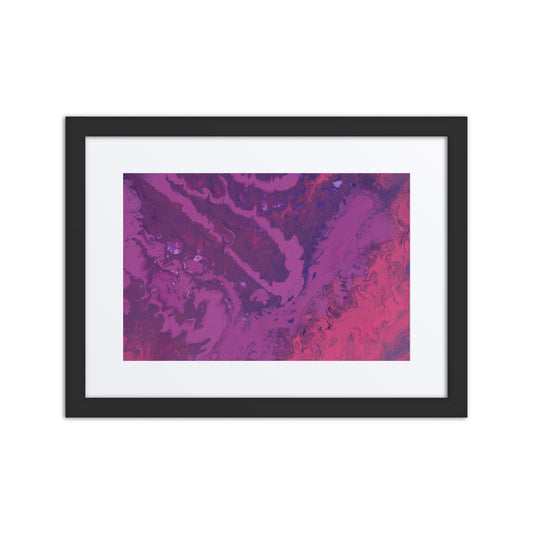 Framed poster - Molten Pink