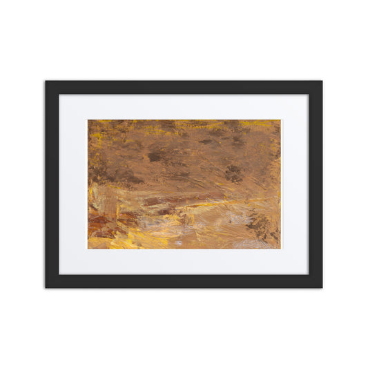 Golden Glimmers - Framed Print